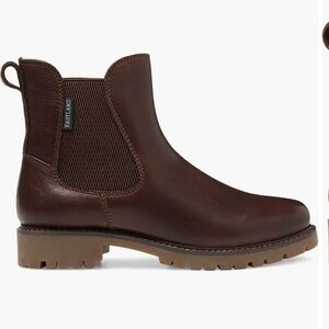 Eastland® Ida Chelsea Boots, Walnut, Leather, lug sole, size 8.5